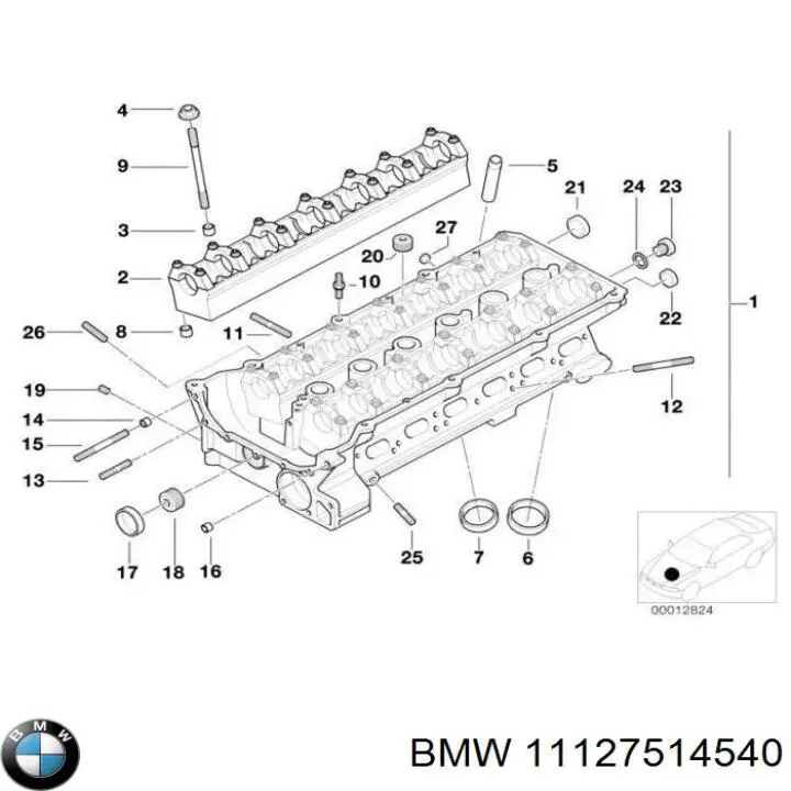 Головка двигателя BMW 11121439724 цена, от 316.75 USD