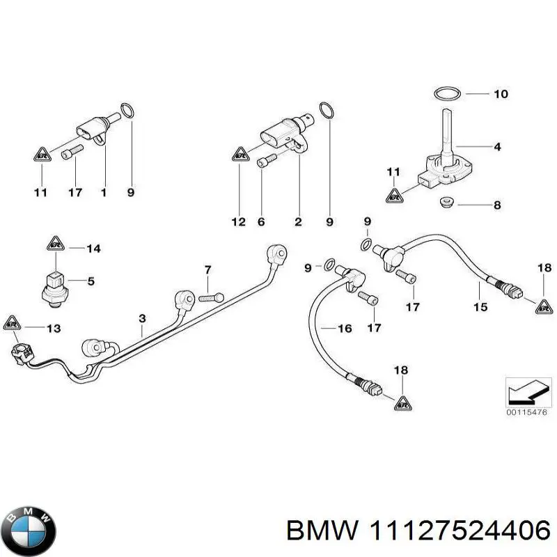 11127524406 BMW Крышка двигателя