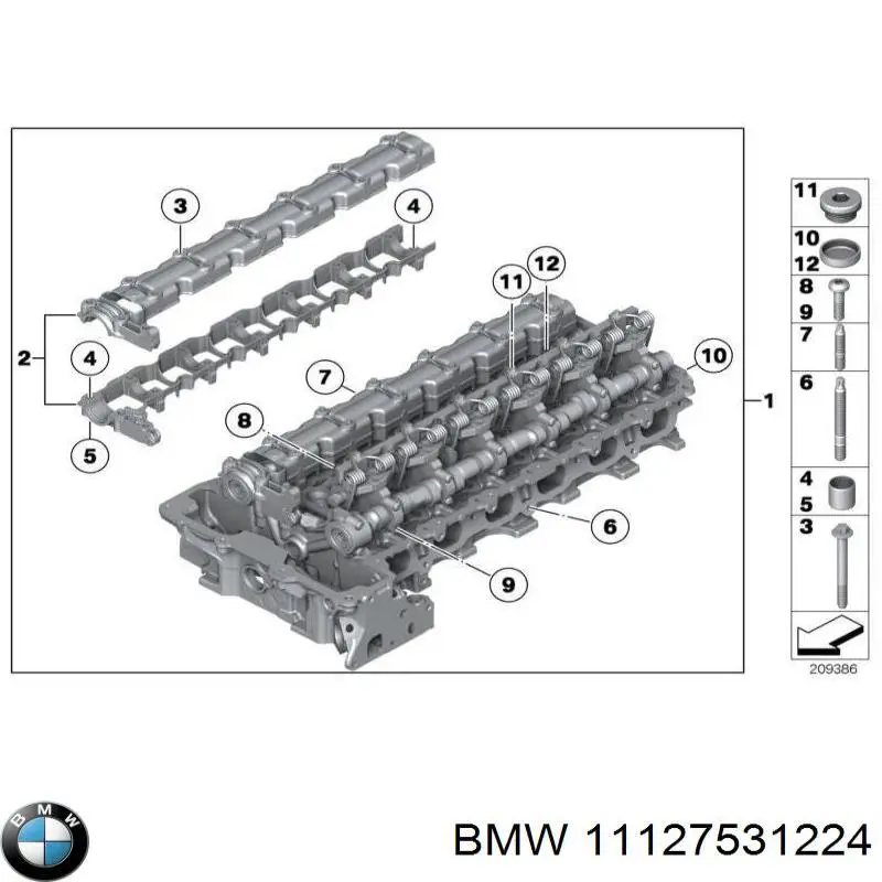 Постель распредвала выпускного на BMW X6 (E71) купить.