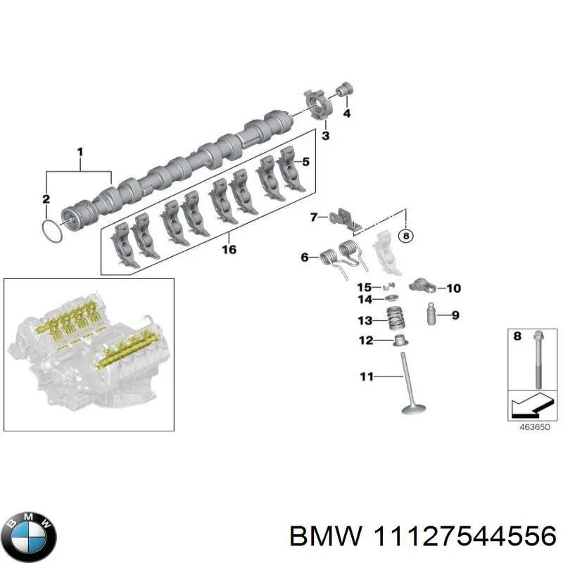 Болт ГБЦ 11127544556 BMW