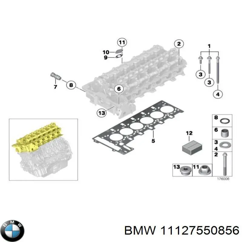 Arruela do injetor superior para BMW 1 (E81, E87)