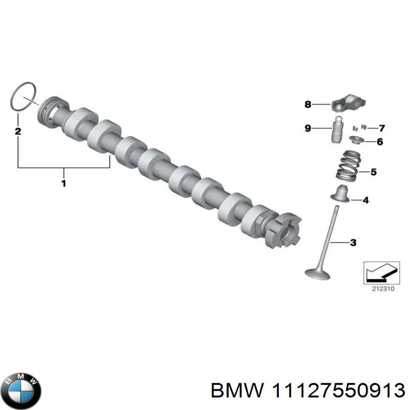 Постель распредвала впускного BMW 11127550913 цена, от 120.65 USD