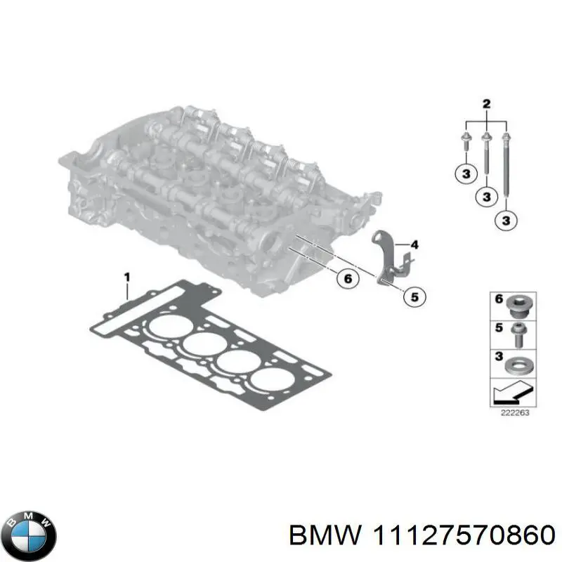 Прокладка ГБЦ BMW 11127570860 цена, от 101.47 USD