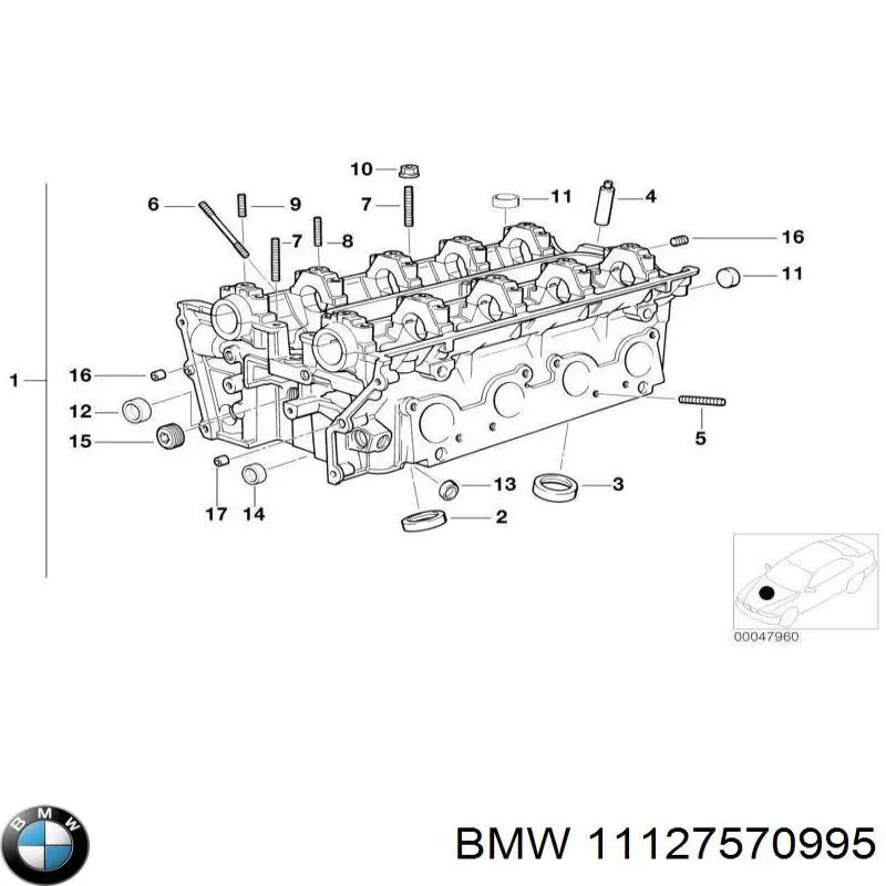 BMW 11127570995 цена, от 2.12 USD