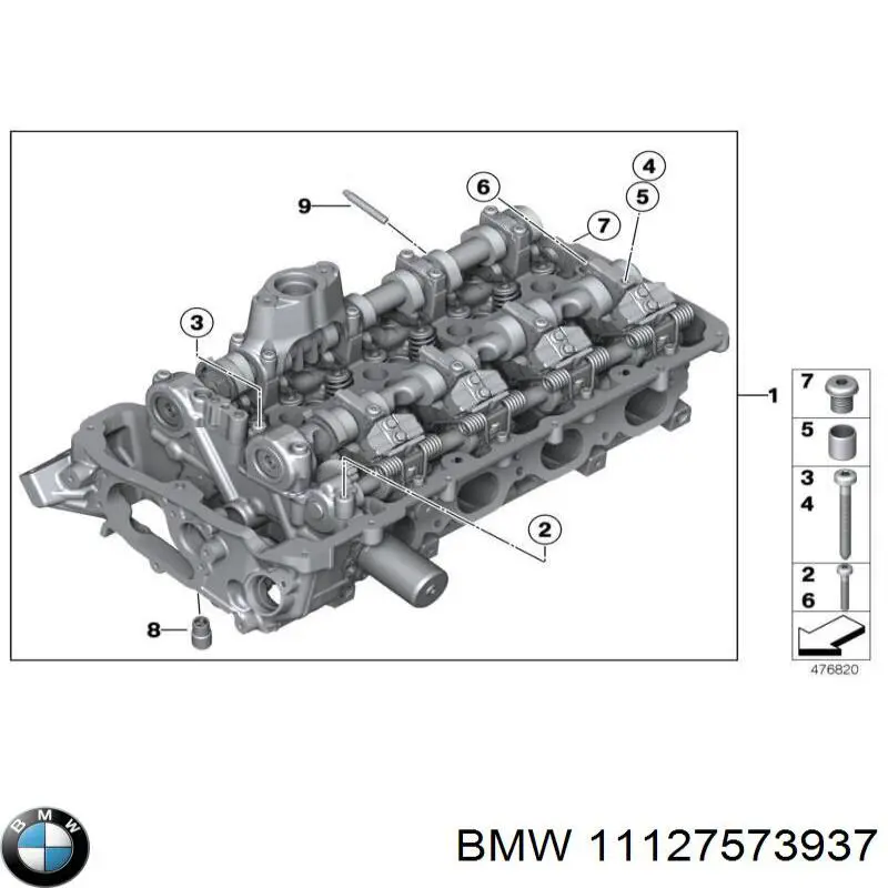 Купить 11127573937 BMW Головка блока цилиндров (ГБЦ) левая