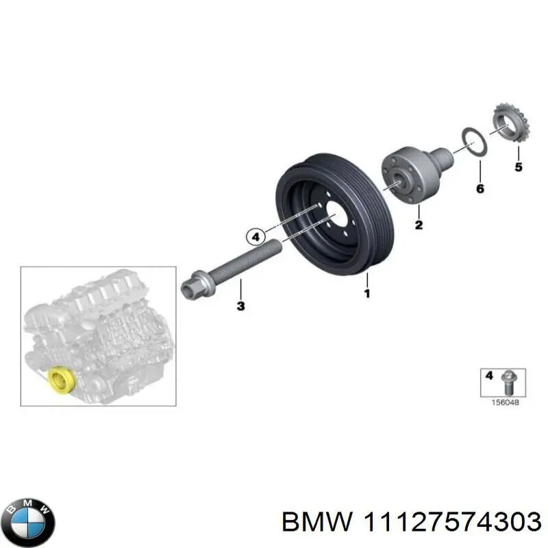 Купить 11127574303 BMW Болт ГБЦ