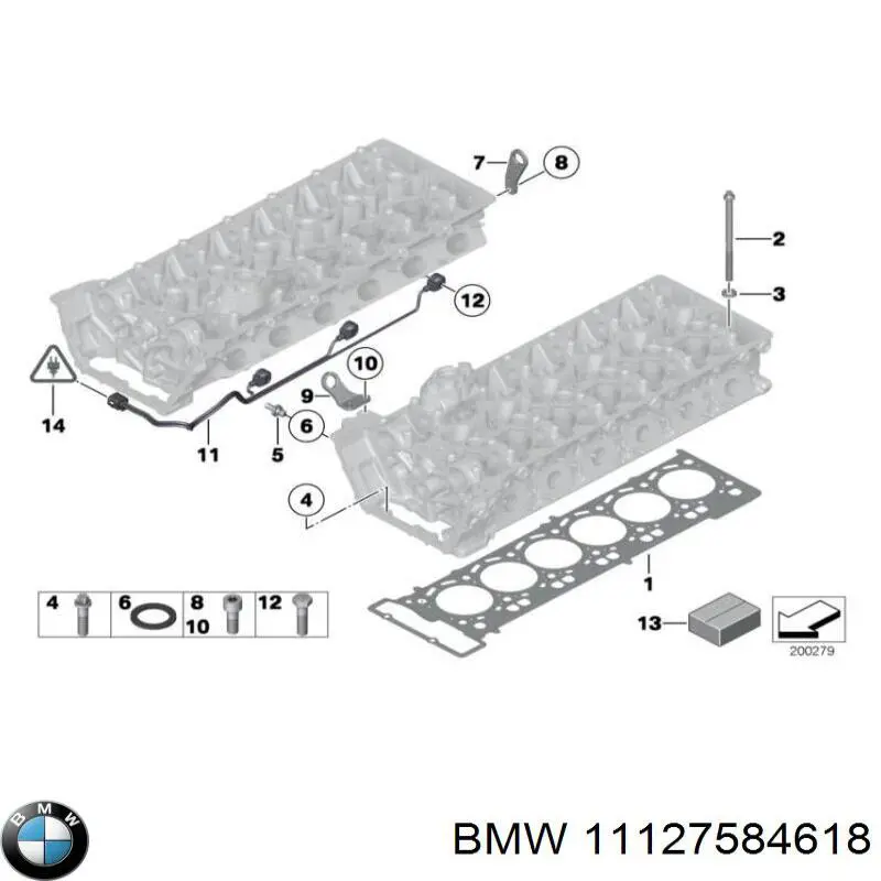 Прокладка ГБЦ BMW 11127584618 цена, от 143.95 USD