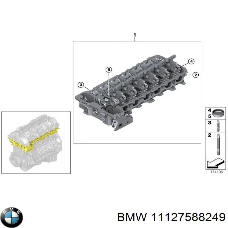 11127588249 BMW головка блока цилиндров (гбц)