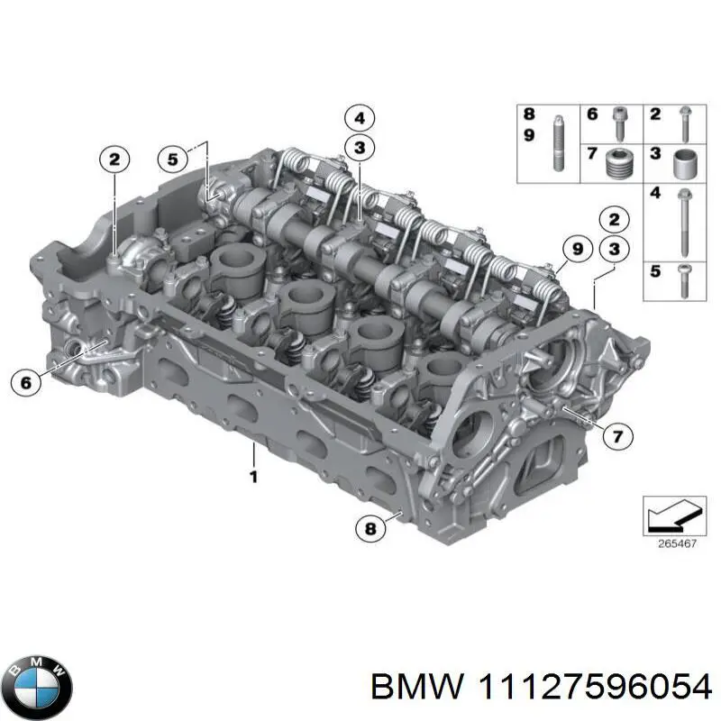 Головка двигателя BMW 11127596054 цена, от 762.71 USD