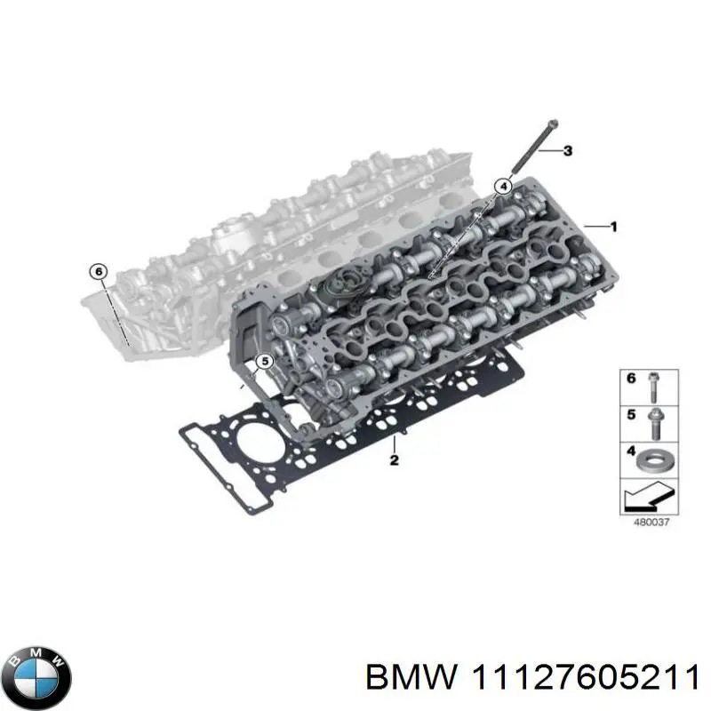 11127605211 BMW прокладка крышки маслозаливной горловины