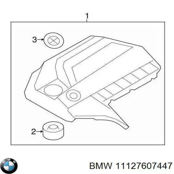 Купить 11127607447 BMW Крышка двигателя