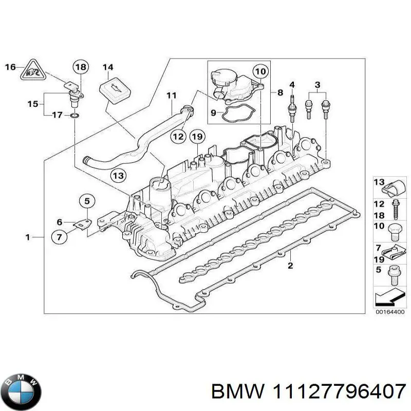 Крышка клапанная BMW 11127796407 цена, от 239.51 USD