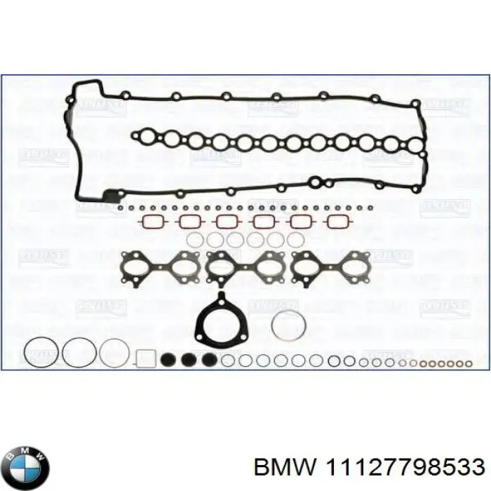 11127798533 BMW комплект прокладок двигателя верхний