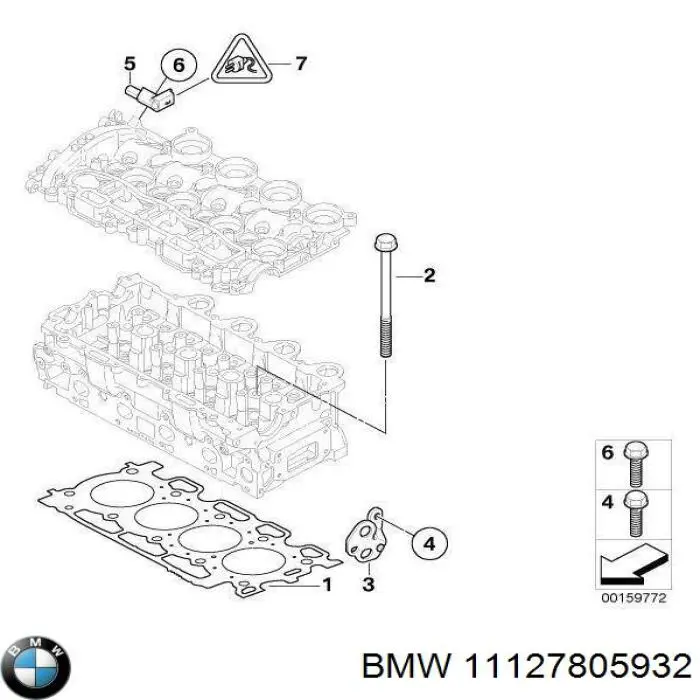 Прокладка ГБЦ 11127805932 BMW