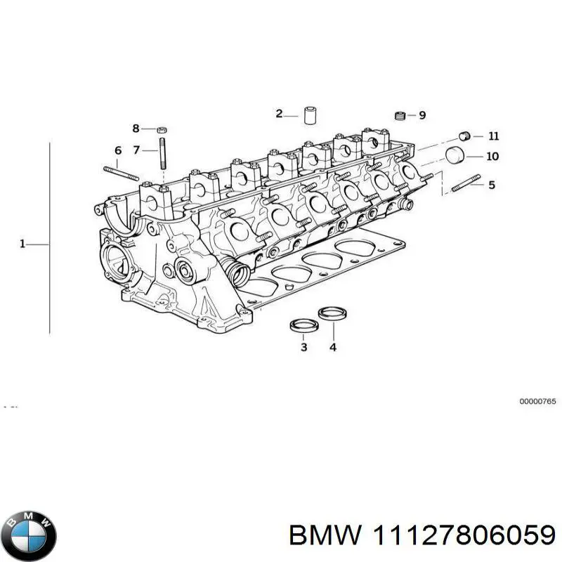 Головка двигателя BMW 11127806059 цена, от 63.35 USD