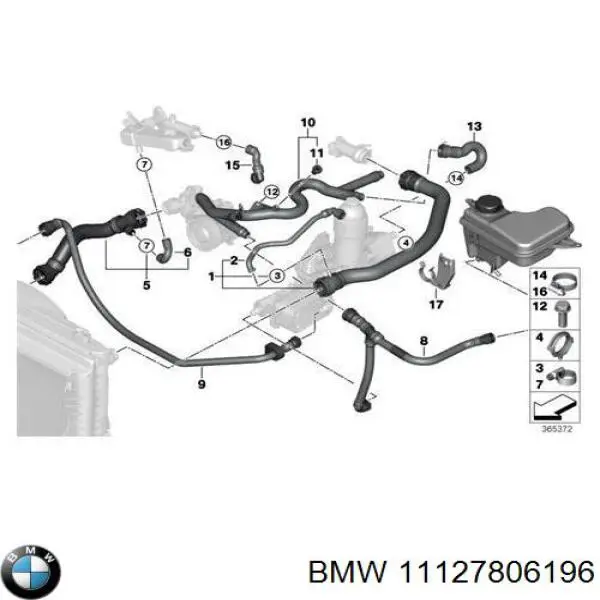 Система охлаждения BMW 11127806196