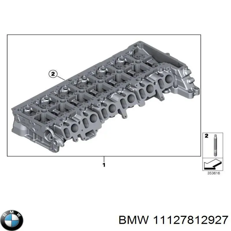 Головка двигателя BMW 11127812927 цена, от 361.08 USD