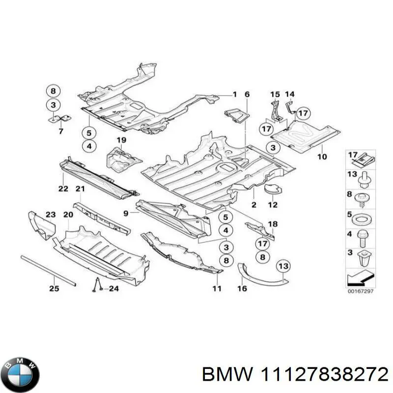 Прокладка клапанной крышки двигателя, левая BMW 11127838272 цена, от 27.60 USD