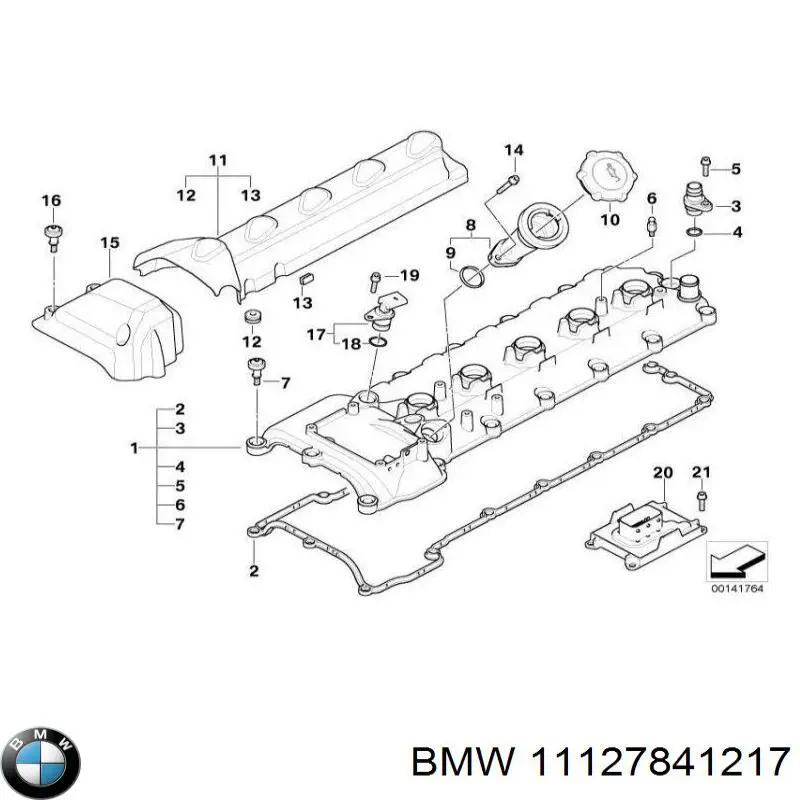 Прокладка адаптера масляного фильтра BMW 11127841217 цена, от 7.80 USD
