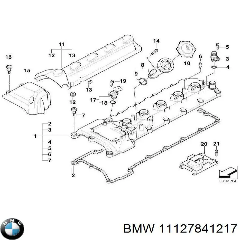 Прокладка масляного фильтра 11127841217 BMW