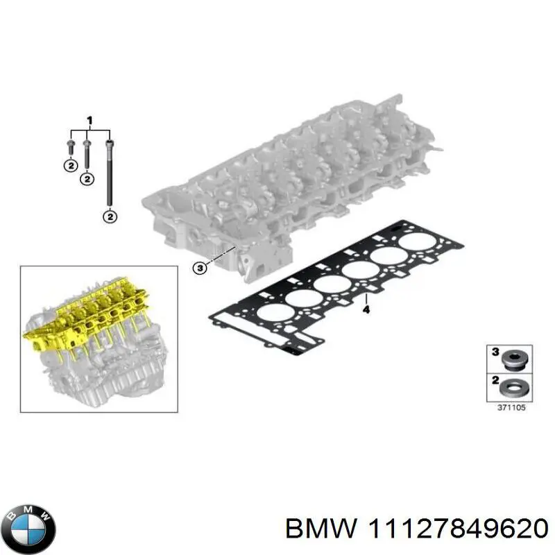 Прокладка ГБЦ BMW 11127849620 цена, от 144.13 USD