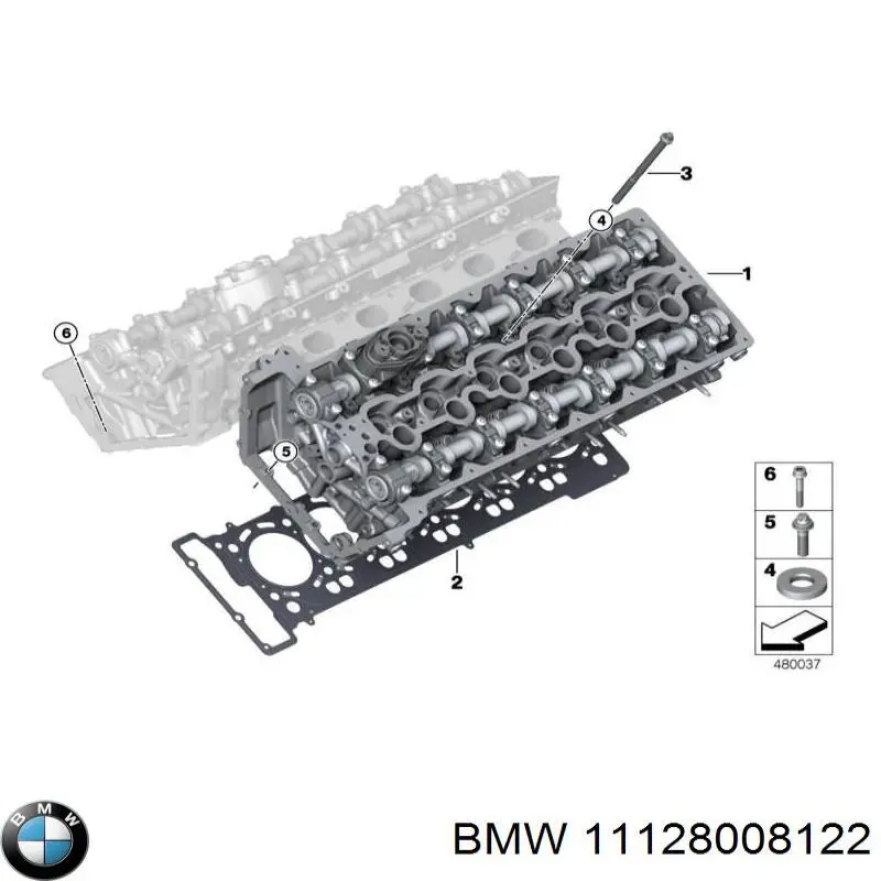 Прокладка ГБЦ 11128008122 BMW