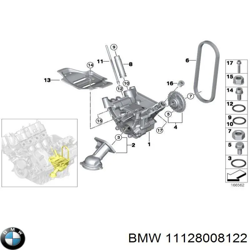 11128008122 BMW Прокладка головки блока