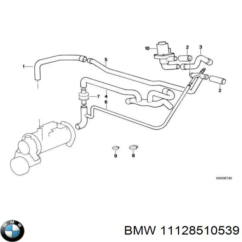 11128510539 BMW прокладка крышки маслозаливной горловины