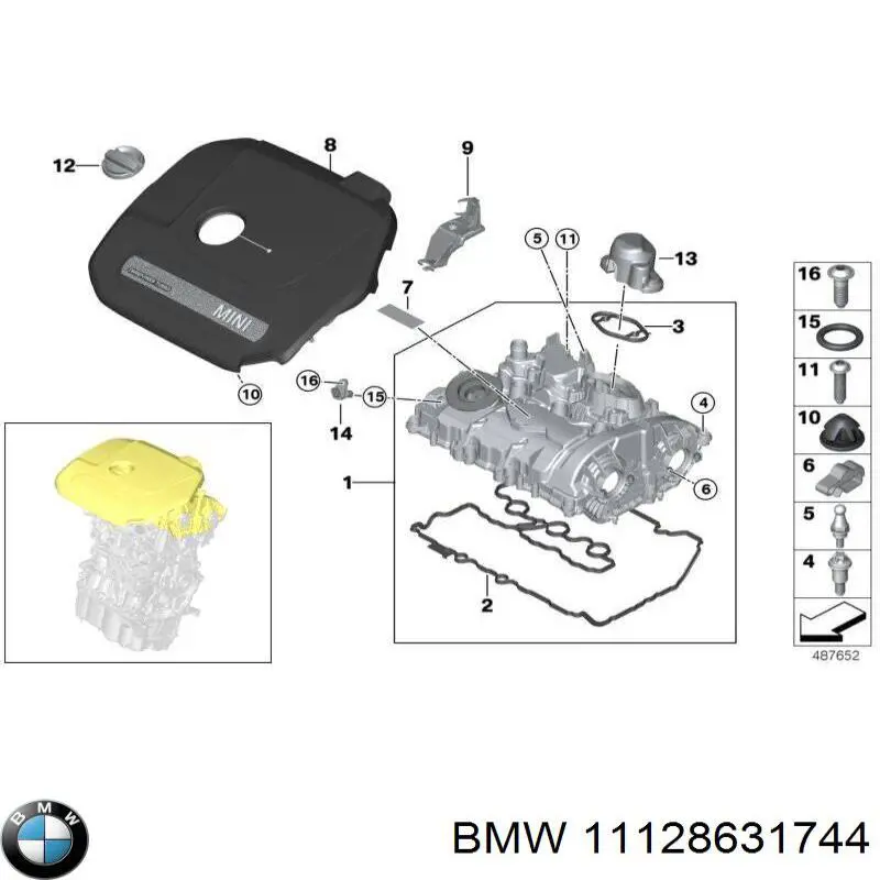 Tampa de válvulas para BMW 2 (F44)