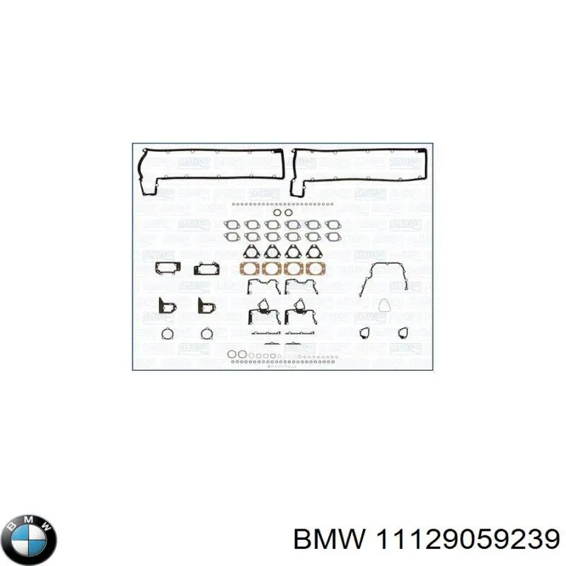 11121720130 BMW комплект прокладок двигателя верхний