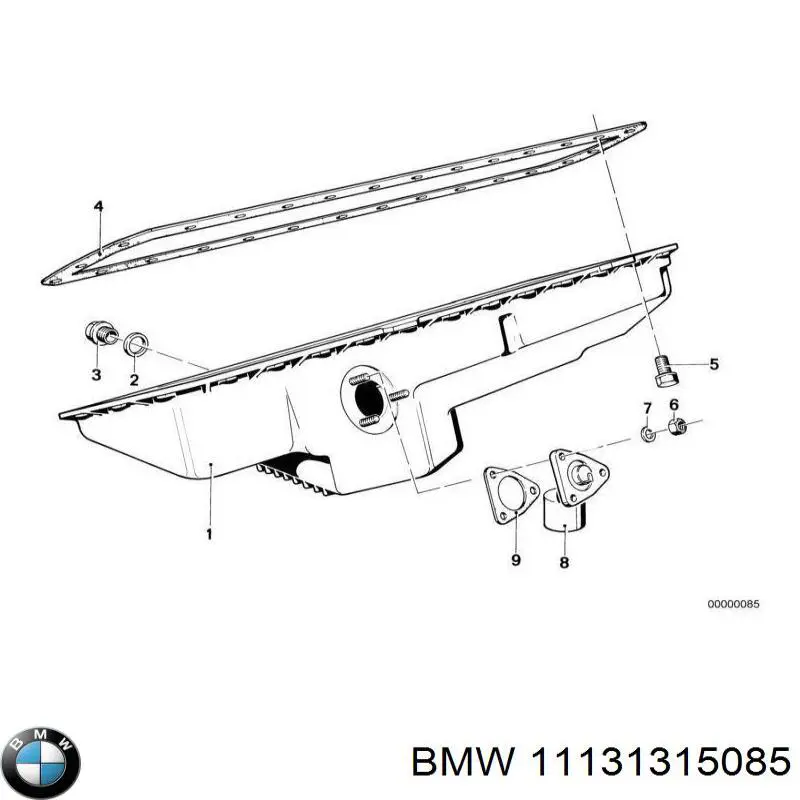 Junta, cárter de aceite 11131315085 BMW