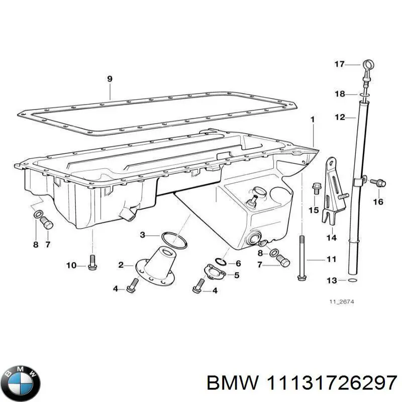 Купить 11131726297 BMW Пробка поддона двигателя