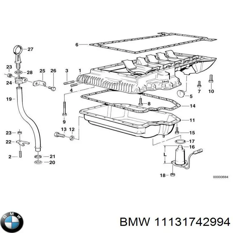 Купить 11131742994 BMW Пробка поддона двигателя
