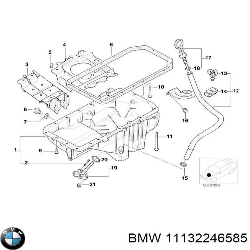 Прокадка масляого картера поддона BMW 11132246585 цена, от 20.65 USD