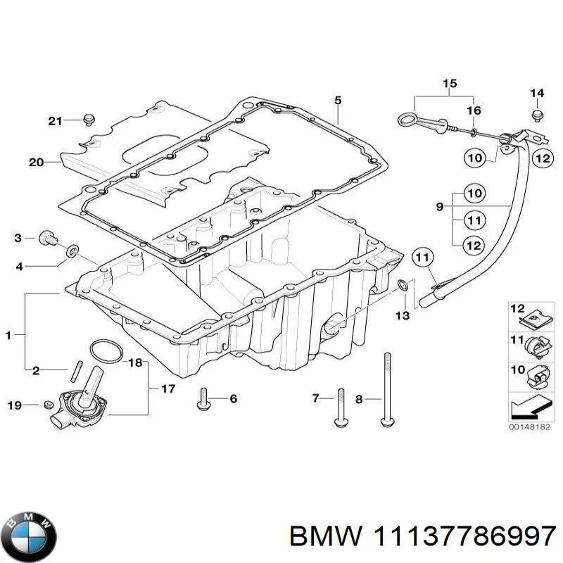 Масляный поддон двигателя BMW 11137786997 цена, от 126.70 USD