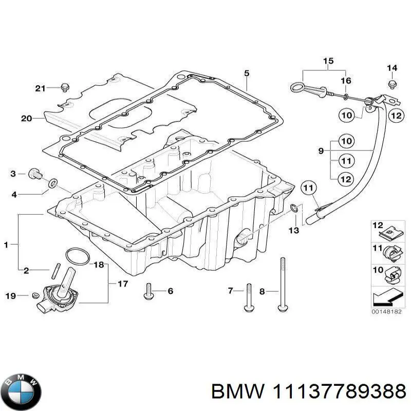 11137789388 BMW поддон масляный картера двигателя
