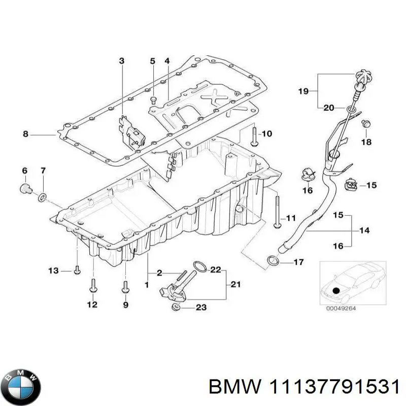 11137791531 BMW Картер масляный