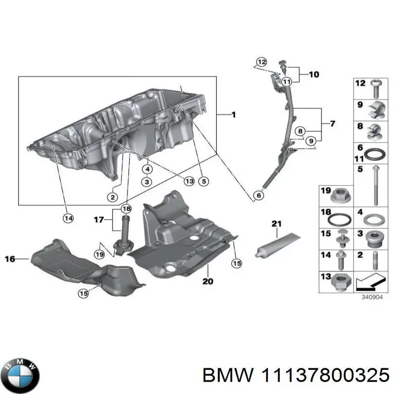 Масляный поддон двигателя BMW 11137800325 цена, от 443.91 USD