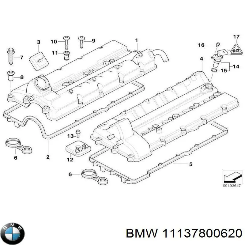 Болт ГБЦ 11132247170 BMW