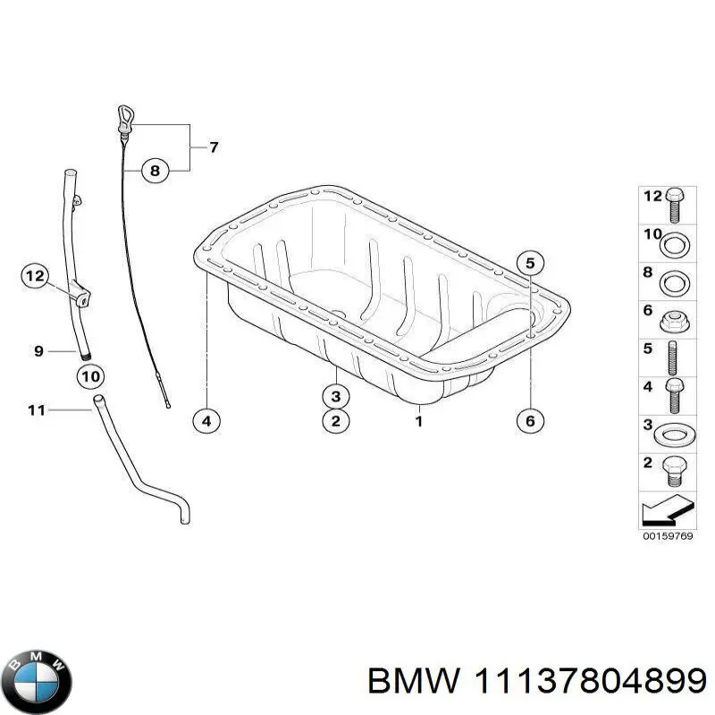 11137804899 BMW поддон масляный картера двигателя