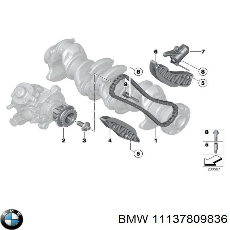 Прокадка масляого картера поддона BMW 11137809836 цена, от 42.57 USD