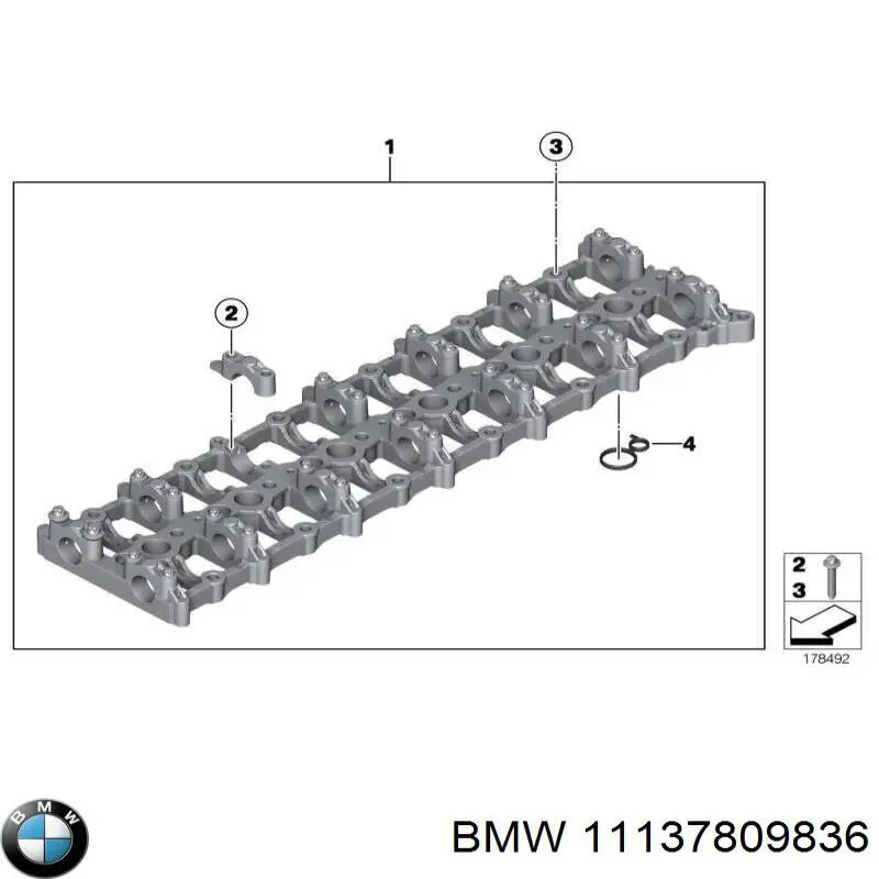 Прокладка поддона картера 11137809836 BMW