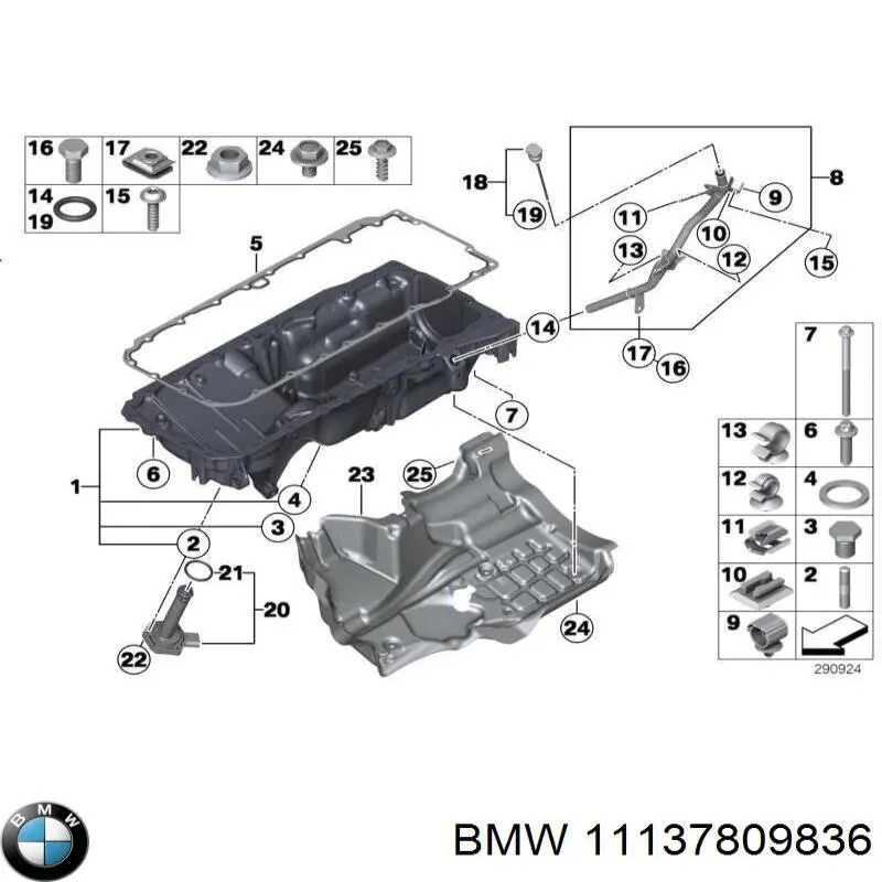 Прокадка масляого картера поддона BMW 11137809836 цена, от 42.57 USD
