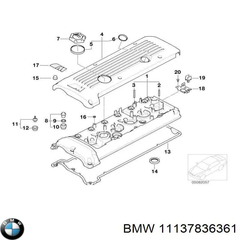 Прокадка масляого картера поддона BMW 11137836361 цена, от 98.08 USD