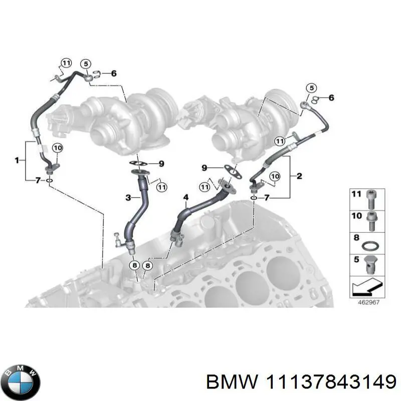 Прокладка поддона картера двигателя нижняя BMW 11137843149 цена, от 20.49 USD