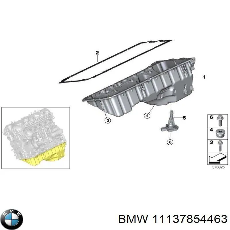 Купить 11137854463 BMW Поддон картера двигателя