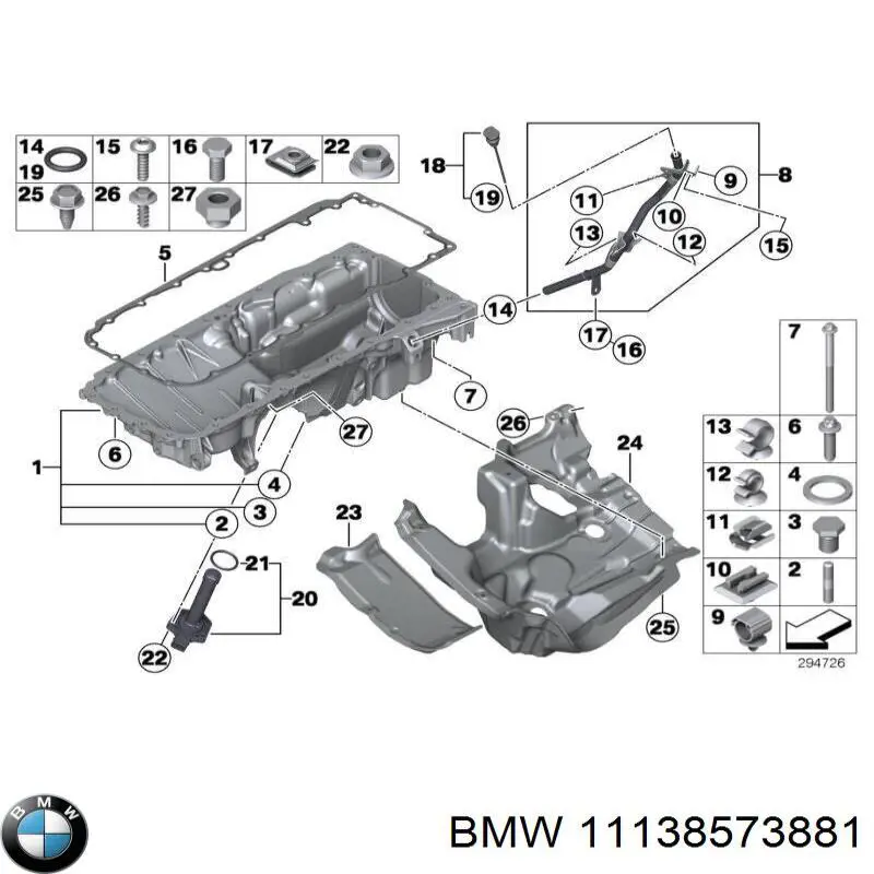 11138573881 BMW Картер масляный