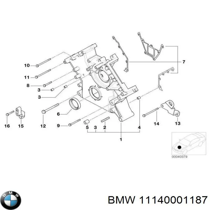 Прокладка адаптера масляного фильтра BMW 11140001187 цена, от 105.97 USD