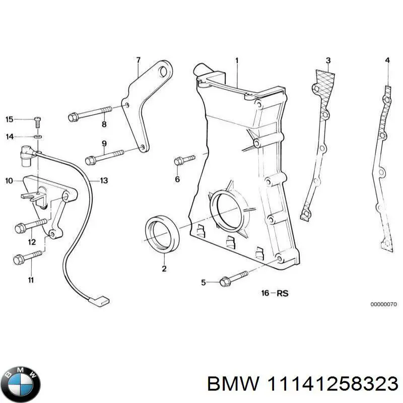 11141258323 BMW прокладка клапанной крышки