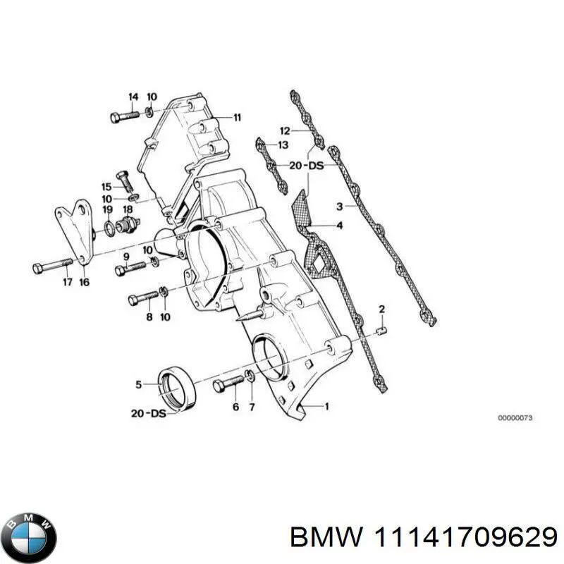 Купить 11141278108 BMW Передний сальник коленвала